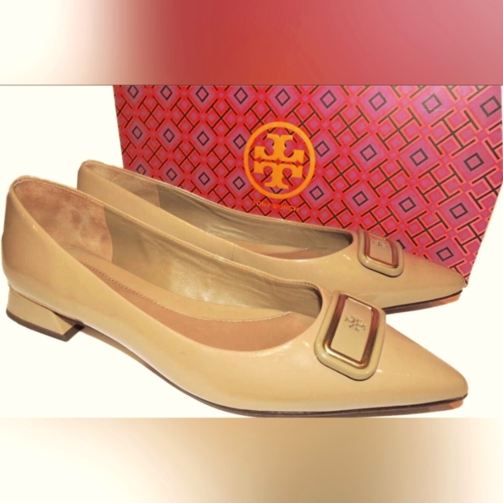 Tory Burch Designer Georgia Flats Pointed Toe Flat Pointy Toe Flat Pumps 7
